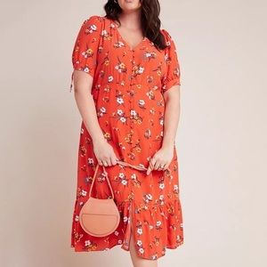 Anthropologie Maeve Eudora Midi Dress - Size 14